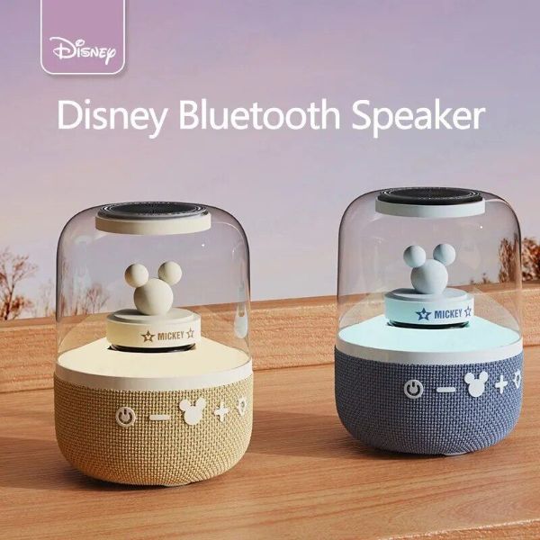 AD - SR Disney Portable Bluetooth 5.1 Hi-Res Sound Speaker with Colorful Light Modes