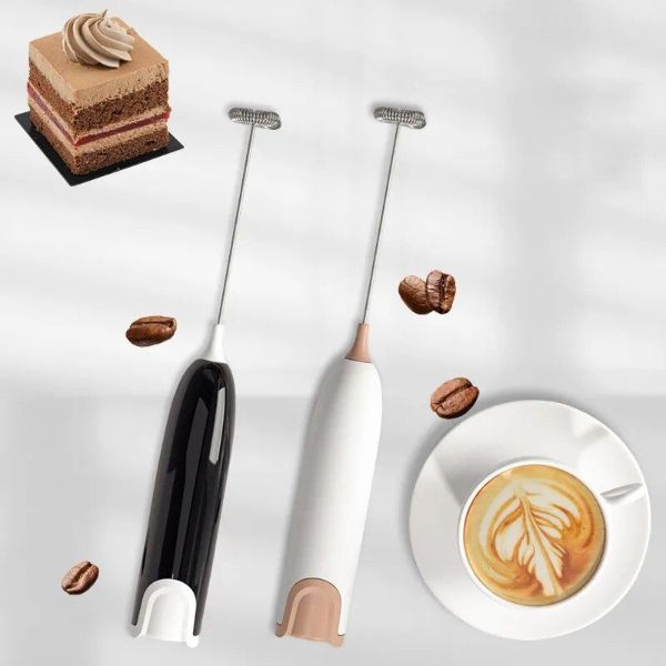 AD - SR Compact Handheld Milk Frother & Foam Maker for Coffee and More