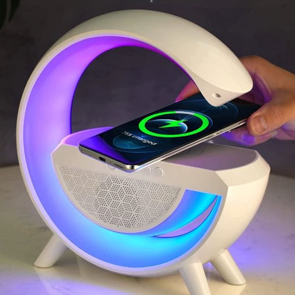 AD - SR Multifunctional Wireless Charger Stand Pad with Speaker