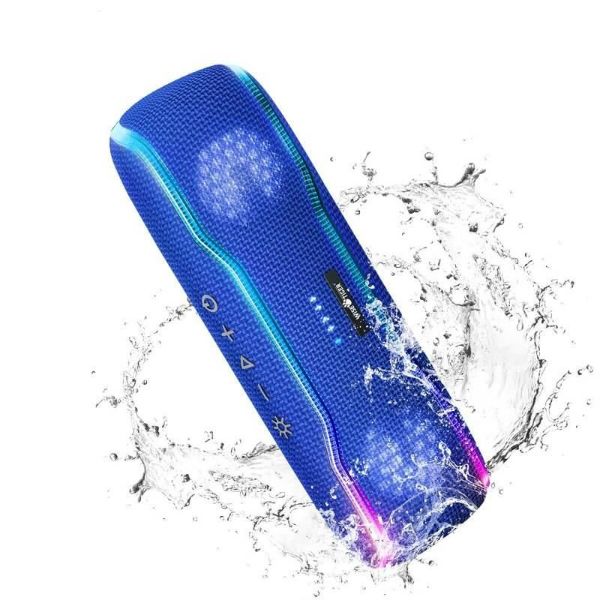 AD - SR Portable 25W IPX7 Bluetooth Speaker with Colorful Pulse Light & 24H Playtime