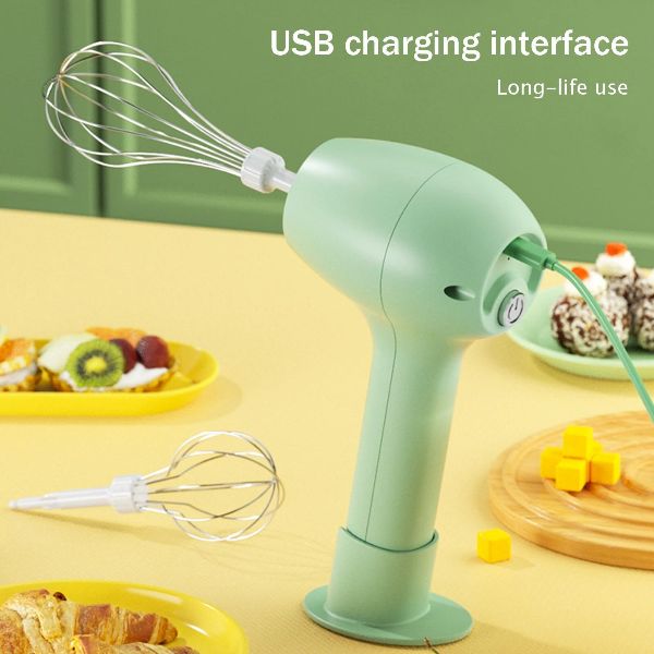 AD - SR Portable Wireless Electric Mixer – USB Rechargeable Handheld Whisk & Food Blender