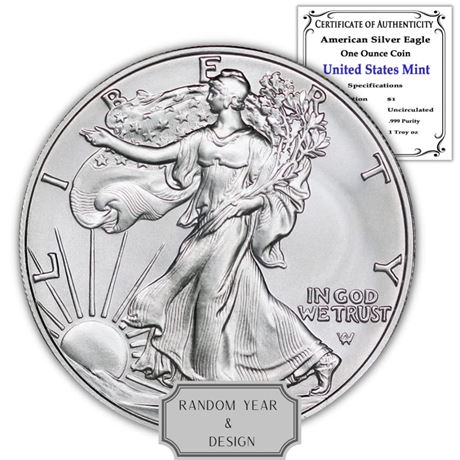 1 oz American Silver Eagle Coin Brilliant Uncirculated