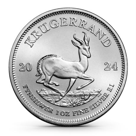 2024 South Africa 1 Oz Silver Krugerrand (BU)