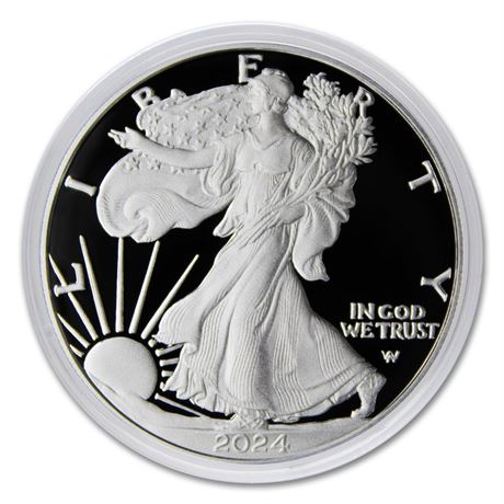 2024 W 1 oz American Silver Eagle Proof Coin in Original United States Mint